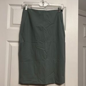 Professional green pencil skirt